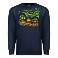 Navy shamrock crusher st. patrick's day Premium Sweatshirt - HowdyJamesFarm