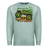 Seafoam shamrock crusher st. patrick's day Premium Sweatshirt - HowdyJamesFarm