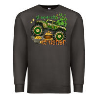 Smoke shamrock crusher st. patrick's day Premium Sweatshirt - HowdyJamesFarm