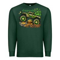 Sports Green shamrock crusher st. patrick's day Premium Sweatshirt - HowdyJamesFarm