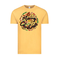 Vintage Mustard merry christmas Vintage Tee - MaliasSmallBusiness