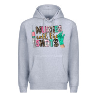 Heather Grey nurses call the shots Premium Hoodie - CowGirlArtShop