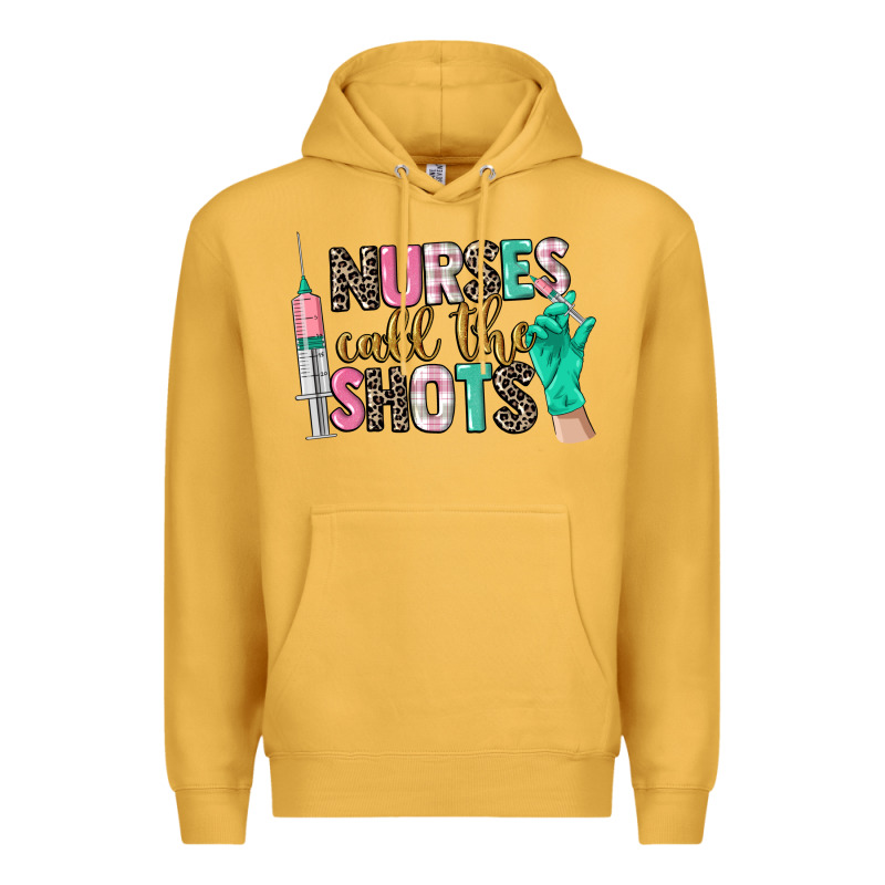 Nurses Call The Shots Premium Hoodie by CowGirlArtShop | Teevron