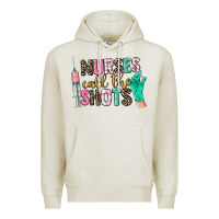 Oatmeal Heather nurses call the shots Premium Hoodie - CowGirlArtShop