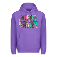 Purple nurses call the shots Premium Hoodie - CowGirlArtShop