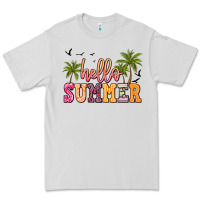 Dove Grey hello summer Premium Tee - JahusDesignShop