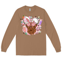 Toasted Coconut highland heifer easter Long Sleeve Tee - LillyAllenDesigns