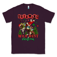 Plum dreaming of a wild west christmas cowboy santa Classic Tee - MaliasSmallBusiness