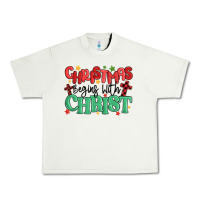 Pistachio christmas begins with christ Urban Heavy Tee - MaliasSmallBusiness