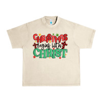 Sandshell christmas begins with christ Urban Heavy Tee - MaliasSmallBusiness