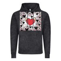 Vintage Black valentine's day hearts Vintage Hoodie - MaliasSmallBusiness
