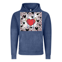Vintage Denim valentine's day hearts Vintage Hoodie - MaliasSmallBusiness