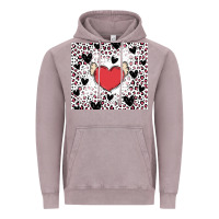 Vintage Zinc valentine's day hearts Vintage Hoodie - MaliasSmallBusiness