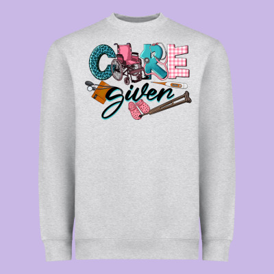 Caregiver Heavyweight Sweatshirt Designed By Lillyallendesigns