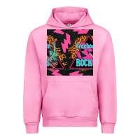 Fuchsia Pink freedom rocks seamless pattern Urban Hoodie - BundleAndBundleShop