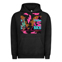 Pigment Black freedom rocks seamless pattern Urban Hoodie - BundleAndBundleShop