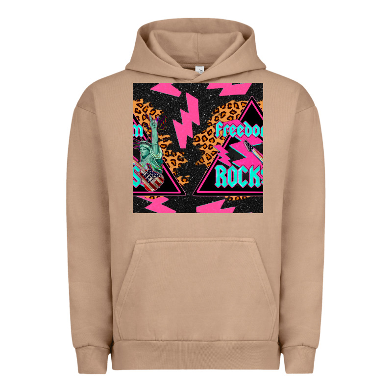 Freedom Rocks Seamless Pattern Urban Hoodie by BundleAndBundleShop | Teevron
