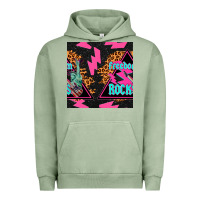 Pigment Oil Green freedom rocks seamless pattern Urban Hoodie - BundleAndBundleShop