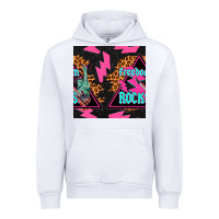 White freedom rocks seamless pattern Urban Hoodie - BundleAndBundleShop