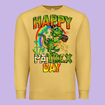 Happy St. Patrex Day Premium Sweatshirt Designed By Cowgirlartshop