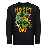 Black Happy St. Patrex Day Premium Sweatshirt - CowGirlArtShop