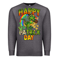 Charcoal Heather Happy St. Patrex Day Premium Sweatshirt - CowGirlArtShop