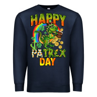 Navy Happy St. Patrex Day Premium Sweatshirt - CowGirlArtShop