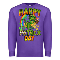 Purple Happy St. Patrex Day Premium Sweatshirt - CowGirlArtShop