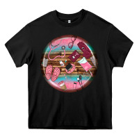 Black nurse round earrings Heavy Core Tee - BundleAndBundleShop