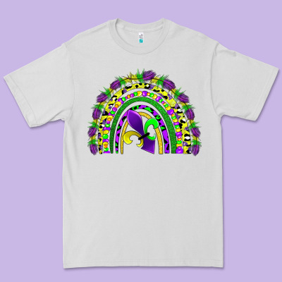 Mardi Gras Rainbow Premium Tee Designed By Adodesignshop
