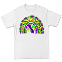 White mardi gras rainbow Premium Tee - AdoDesignShop