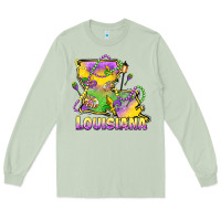 Matcha louisiana mardi gras state map Long Sleeve Tee - LillyAllenDesigns