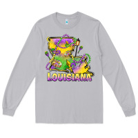 Moon Dust louisiana mardi gras state map Long Sleeve Tee - LillyAllenDesigns