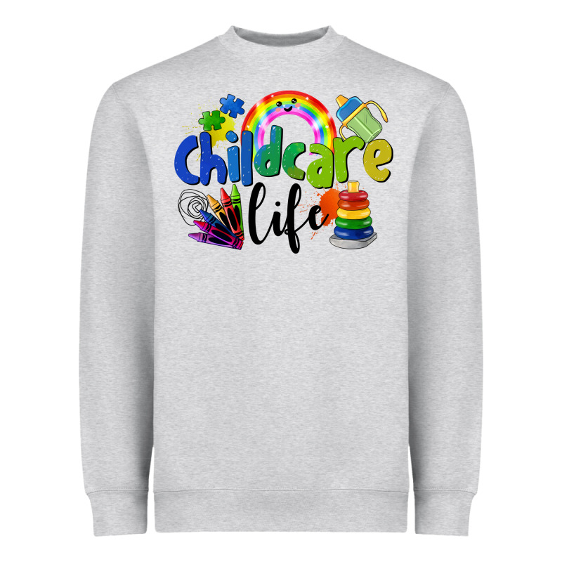 Childcare Life Heavyweight Sweatshirt by LillyAllenDesigns | Teevron