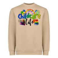 Mushroom Childcare Life Heavyweight Sweatshirt - LillyAllenDesigns