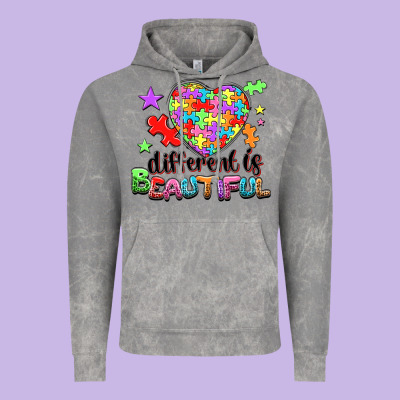 Different Is Beautiful Vintage Hoodie Designed By Nancycooperartshop