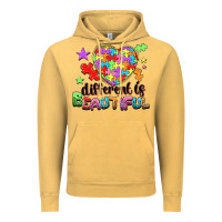 Vintage Mustard Different is beautiful Vintage Hoodie - NancyCooperArtShop