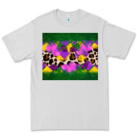 Dove Grey mardi gras Leopard and heart Premium Tee - AdoDesignShop