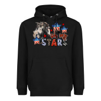 Black Oh my stars horse 4th of july Heavyweight Hoodie - CowGirlArtShop
