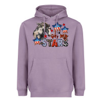 Lavender Oh my stars horse 4th of july Heavyweight Hoodie - CowGirlArtShop