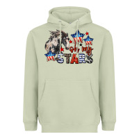 Oh My Stars Horse 4th Of July Heavyweight Hoodie | Teevron
