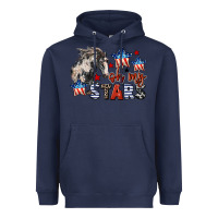 Navy Oh my stars horse 4th of july Heavyweight Hoodie - CowGirlArtShop