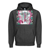 Charcoal Heather lpn Zipper Hoodie - TumblerDesignByShophia
