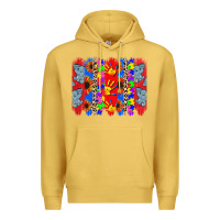 Antique Gold Autism brushstrokes Premium Hoodie - CowGirlArtShop