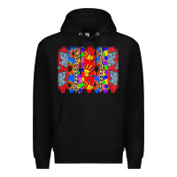 Black Autism brushstrokes Premium Hoodie - CowGirlArtShop