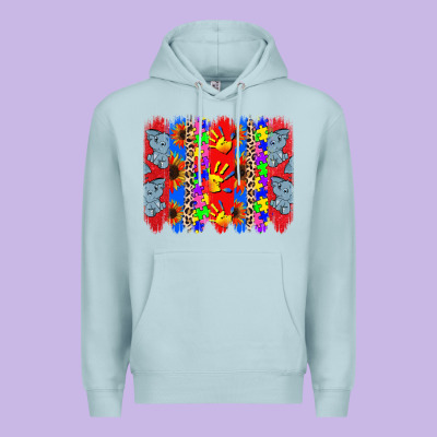 Autism Brushstrokes Premium Hoodie Designed By Cowgirlartshop