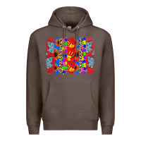 Coffee Autism brushstrokes Premium Hoodie - CowGirlArtShop