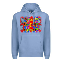 Colony Blue Autism brushstrokes Premium Hoodie - CowGirlArtShop