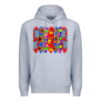 Heather Grey Autism brushstrokes Premium Hoodie - CowGirlArtShop