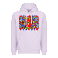 Lilac Autism brushstrokes Premium Hoodie - CowGirlArtShop